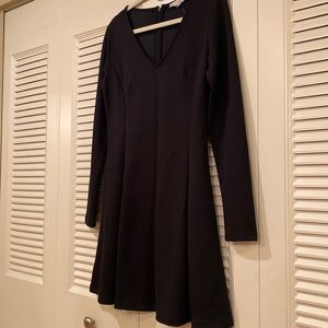 LOFT Black Long Sleeve Dress
